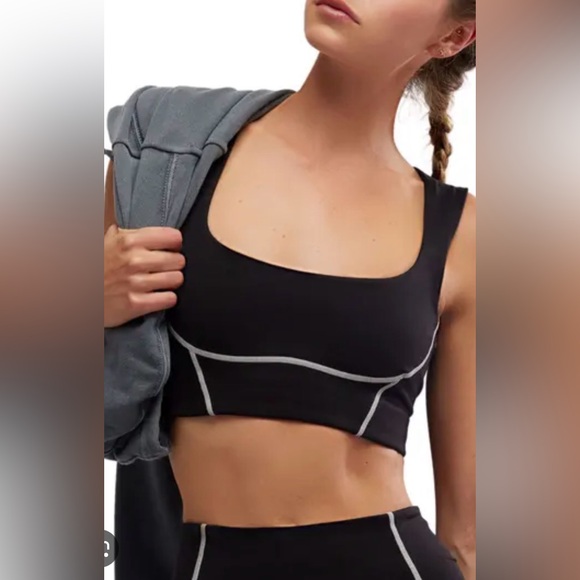 FP Movement You’re a Peach Sports Bra in Black